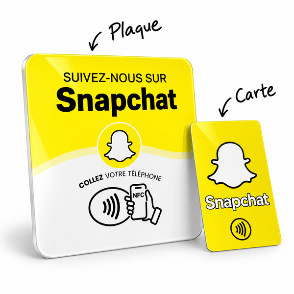 Plaque & Carte Snapchat