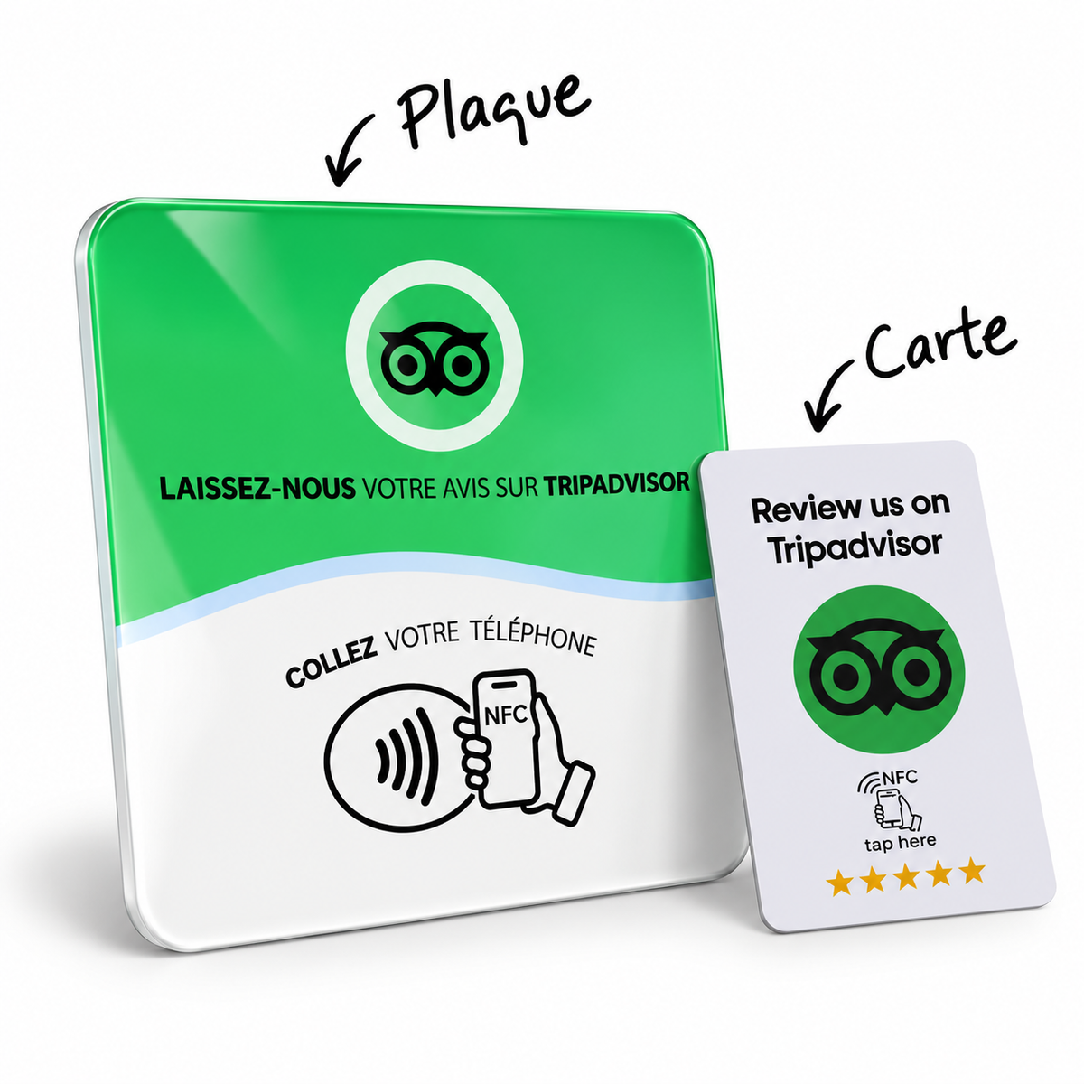 Plaque & Carte Trip advisor