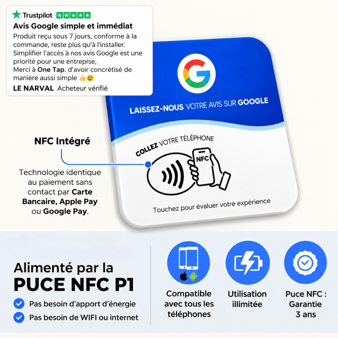 Plaque Avis Google