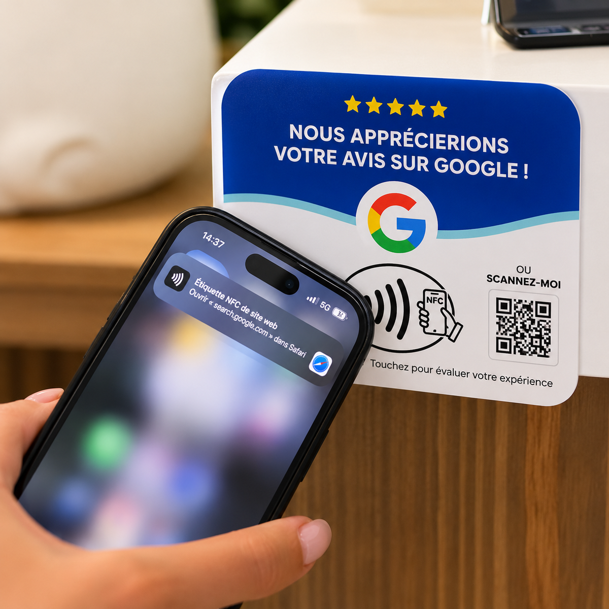 Plaque Avis Google