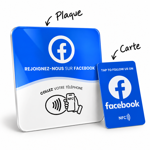 Plaque & Carte Facebook
